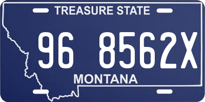 MT license plate 968562X