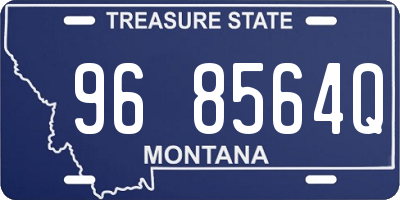 MT license plate 968564Q