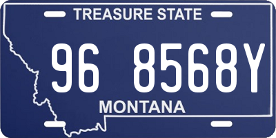 MT license plate 968568Y