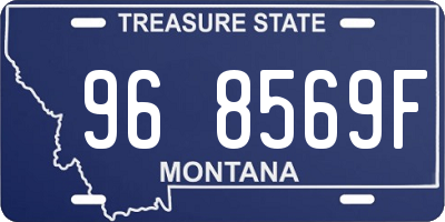 MT license plate 968569F