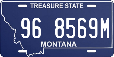 MT license plate 968569M