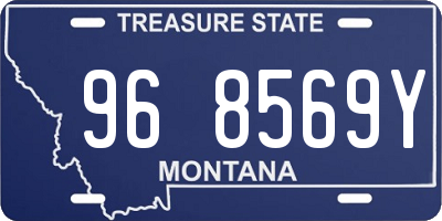 MT license plate 968569Y