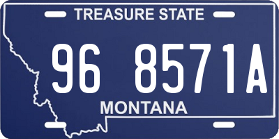 MT license plate 968571A