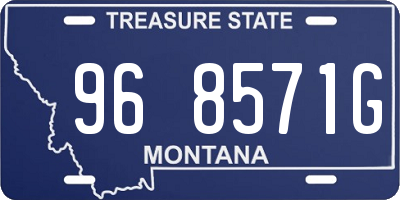 MT license plate 968571G