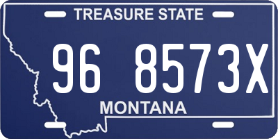 MT license plate 968573X
