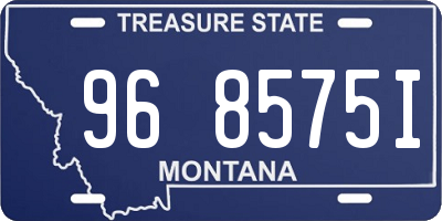 MT license plate 968575I