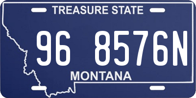 MT license plate 968576N