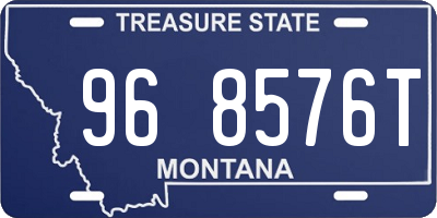 MT license plate 968576T