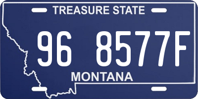 MT license plate 968577F