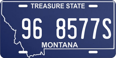 MT license plate 968577S