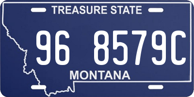 MT license plate 968579C