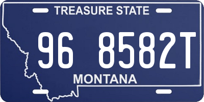 MT license plate 968582T