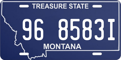 MT license plate 968583I