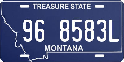 MT license plate 968583L