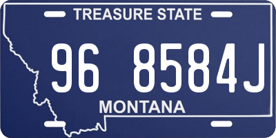 MT license plate 968584J