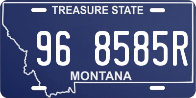 MT license plate 968585R