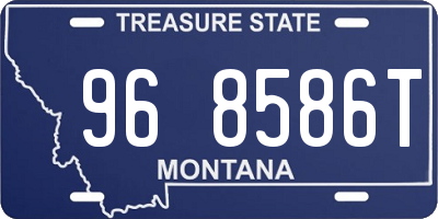 MT license plate 968586T