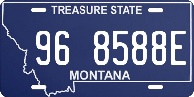 MT license plate 968588E