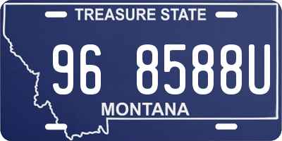 MT license plate 968588U