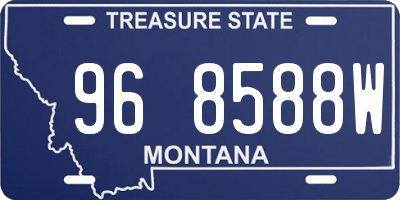 MT license plate 968588W