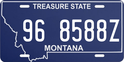 MT license plate 968588Z