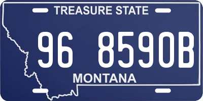 MT license plate 968590B
