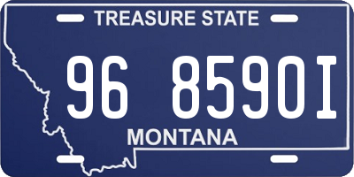MT license plate 968590I