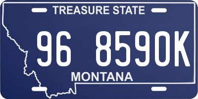 MT license plate 968590K