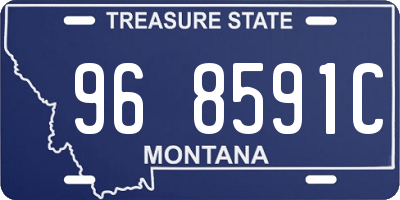 MT license plate 968591C