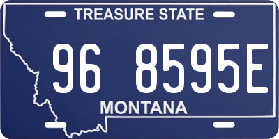MT license plate 968595E