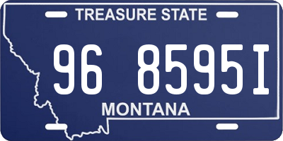MT license plate 968595I