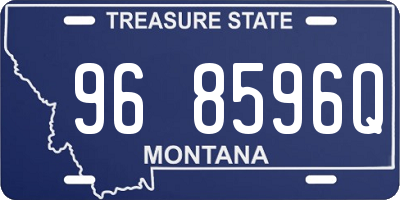 MT license plate 968596Q