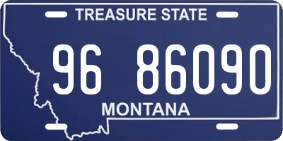 MT license plate 968609O