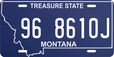MT license plate 968610J