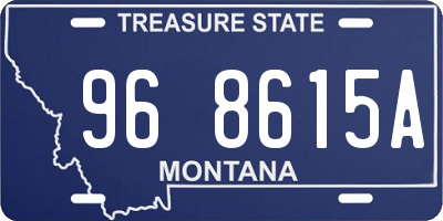 MT license plate 968615A