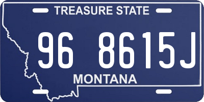 MT license plate 968615J