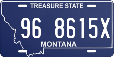 MT license plate 968615X