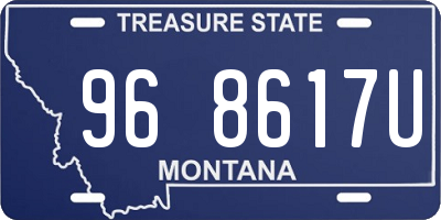 MT license plate 968617U