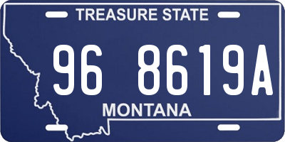 MT license plate 968619A