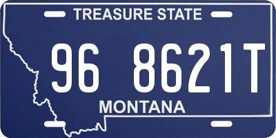MT license plate 968621T