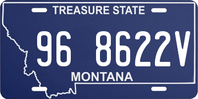 MT license plate 968622V