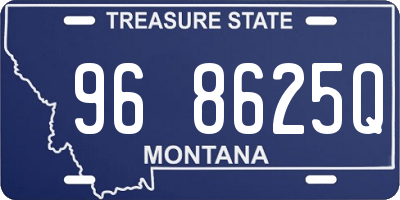 MT license plate 968625Q