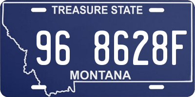 MT license plate 968628F