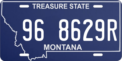 MT license plate 968629R