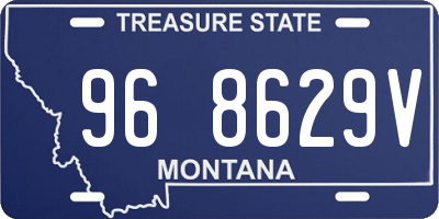 MT license plate 968629V