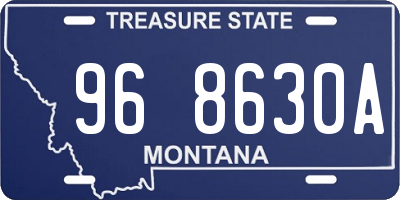 MT license plate 968630A