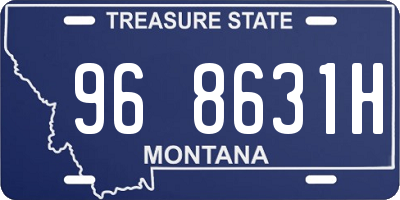 MT license plate 968631H