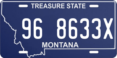 MT license plate 968633X