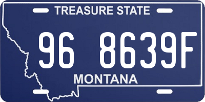 MT license plate 968639F