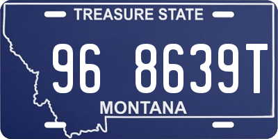 MT license plate 968639T